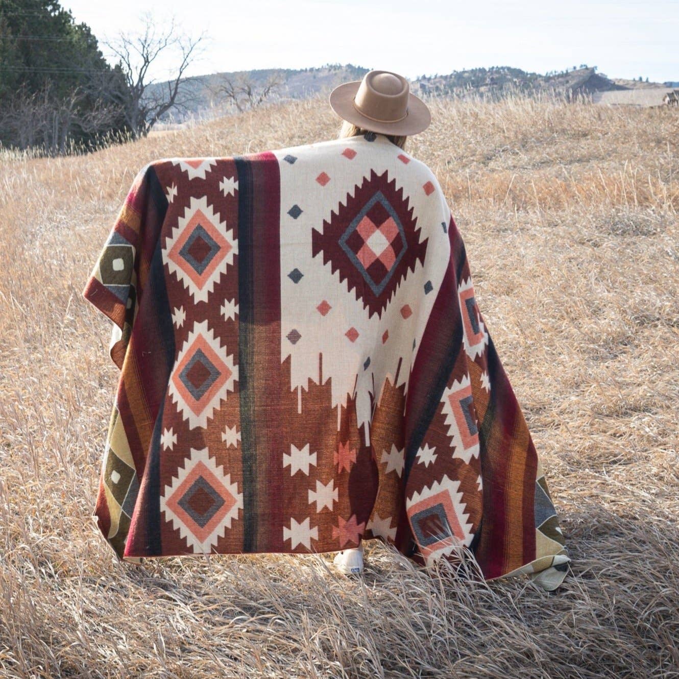 Andean Alpaca Western Wool Blanket - Harold&Charles