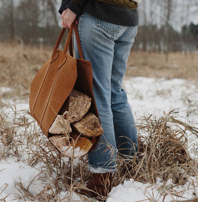 Suede Log Carrier Forestbound Bags - Harold&Charles