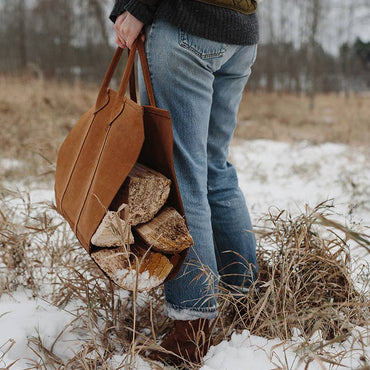 Suede Log Carrier Forestbound Bags